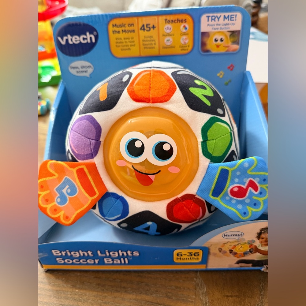 VTech Bright Lights Soccer Ball Toy - Multicolor